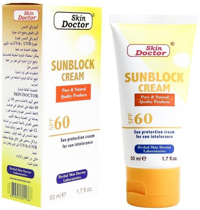 ⁦كريم واقي من الشمس عامل حماية 60 SPF  سكين دكتور 50مل⁩ - الصورة ⁦2⁩