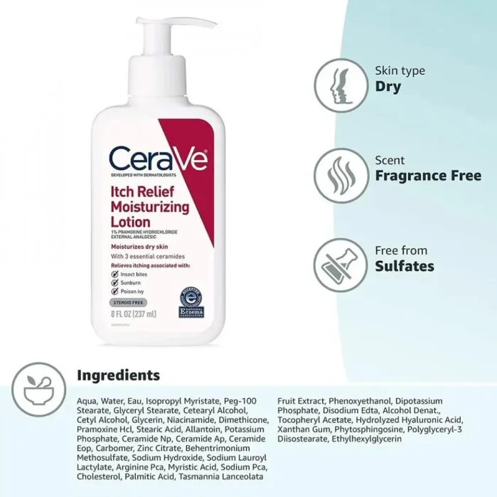 سيرافي لوشن تخفيف الحكة Cerave Itch Relief