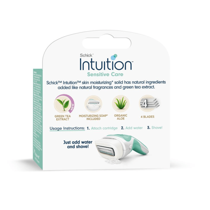 ملحقات شفرات حلاقة بالصبار SCHICK INTUITION