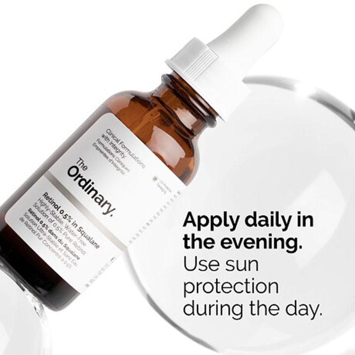 ذا اورديناري سيروم ريتينول 0.5% في سكوالين 30مل The Ordinary Retinol 0.5% in Squalane Serum