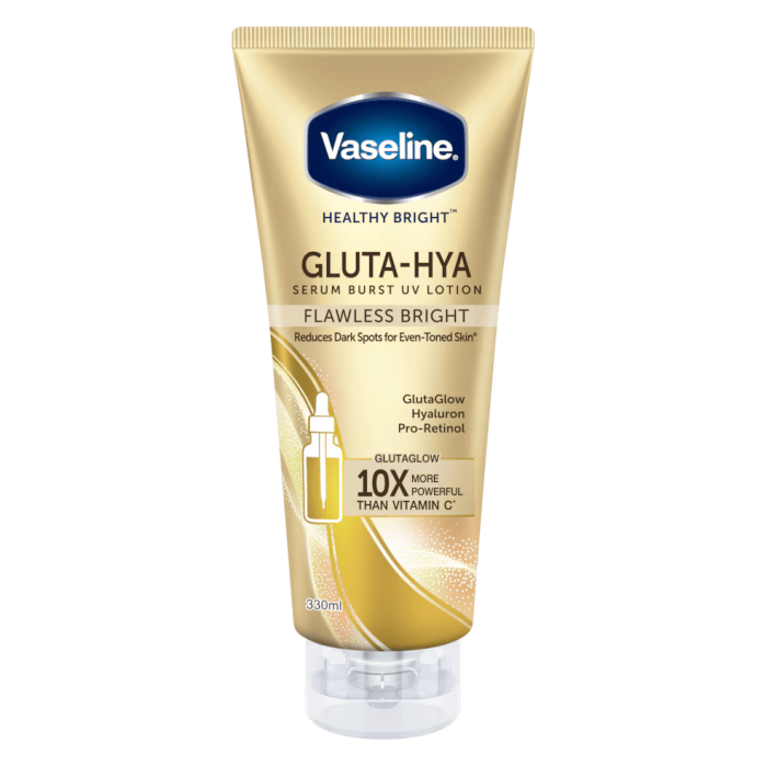 فازلين لوشن جلوتا-هيا فلوليس للبقع الداكنة 300مل Vaseline Gluta-Hya Flawless Glow