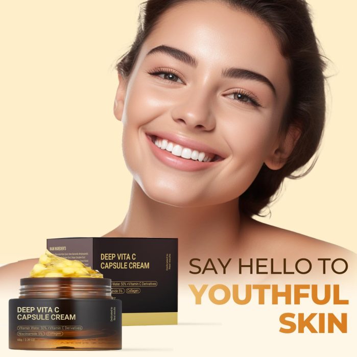كريم ميديكوب ديب فيتامين سي بالكبسولات 55جم Medicube Deep Vita C Capsule Cream