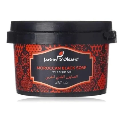 جاردن اوليان الصابون البلدي المغربي بزهر البرتقال Jardin D Oleane Moroccan Black Soap With Argan Oil