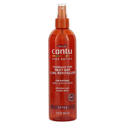 -انتو بخاخ منعش للحفاظ على تجعيد الشعر لليوم التالي بزبدة الشيا Cantu Shea Butter Comeback Curl Next Day Curl Revitalizer