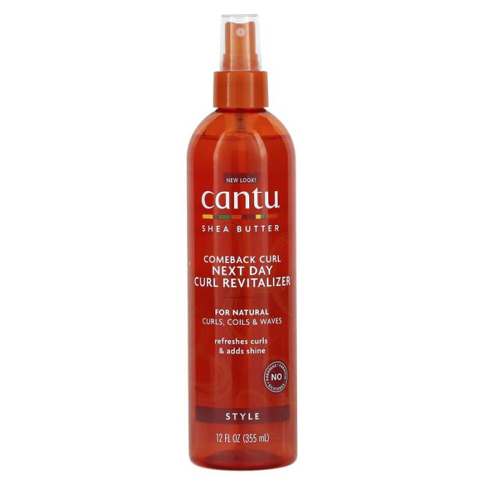 -انتو بخاخ منعش للحفاظ على تجعيد الشعر لليوم التالي بزبدة الشيا Cantu Shea Butter Comeback Curl Next Day Curl Revitalizer