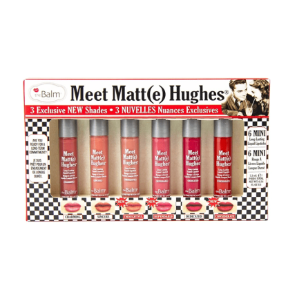 ذا بالم ميت مات هيوز ميني كيت theBalm Meet Matte(e)Hughes Set of 6 Mini Lipsticks-vol14