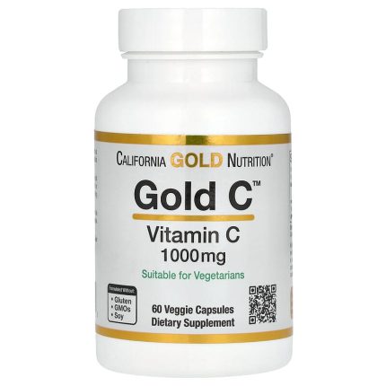 كاليفورنيا غولد نيوتريشن كبسولات فيتامين سي California Gold Nutrition Gold C USP Grade Vitamin C 1000 mg 60 Veggie Capsules