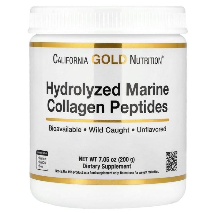 كاليفورنيا غولد نيوتريشن‏, بيبتيدات الكولاجين البحري California Gold Nutrition, Hydrolyzed Marine Collagen Peptides