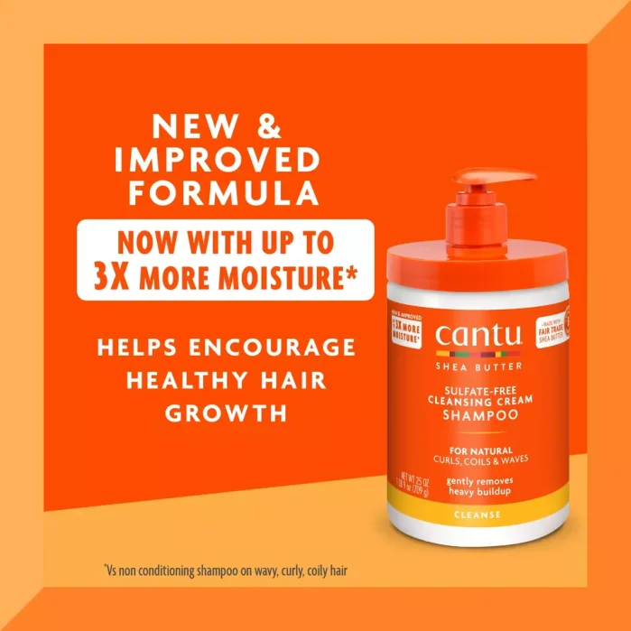 كانتو شامبو بخلاصة زبدة الشيا 709جم Cantu Shea Butter Sulfate-Free Cleansing Cream Shampoo
