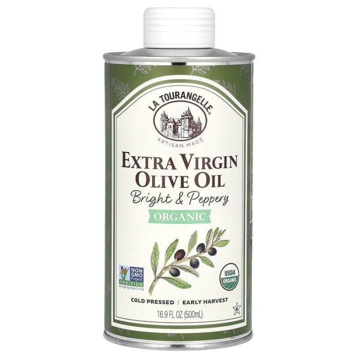 لا تورونجيل‏ زيت زيتون بكر ممتاز عضوي 500مل La Tourangelle, Organic Extra Virgin Olive Oil