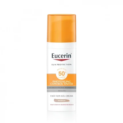 يوسرين كريم جل واقي شمس ملون 50مل Eucerin Sun Photoaging Control Tinted Gel-Cream