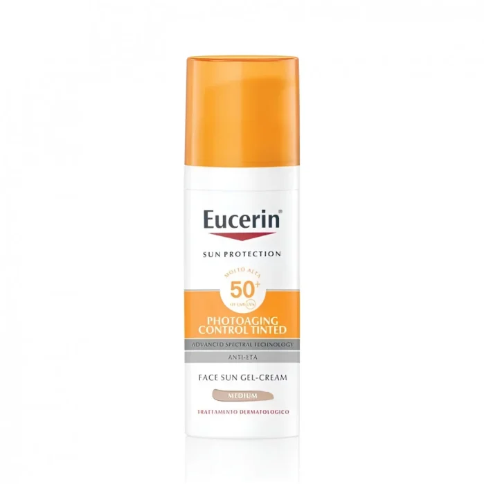 يوسرين كريم جل واقي شمس ملون 50مل Eucerin Sun Photoaging Control Tinted Gel-Cream