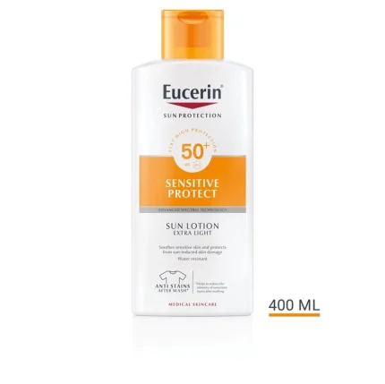 يوسرين لوشن الحماية من الشمس Eucerin Sun Sensitive Protect Sun Lotion Extra Light SPF50