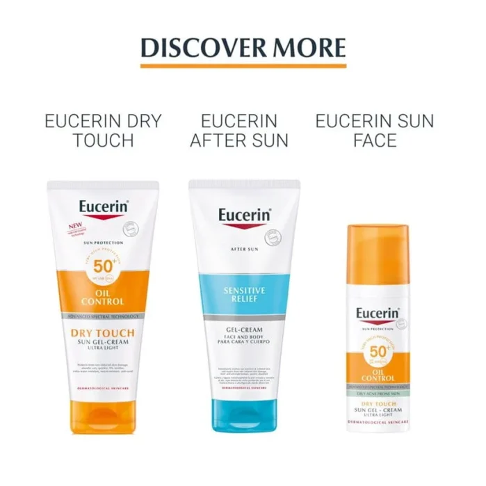 يوسرين واقي شمس للتحكم بالدهون 200مل Eucerin Sun Oil Controlt Dry Touch Sun Gel-Cream SPF50