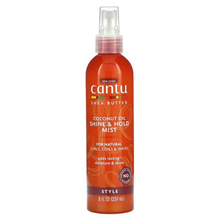 كانتو بخاخ زبدة الشيا وجوز الهند للمعان وتثبيت الشعر Cantu Shea Butter For Natural Hair Coconut Oil Shine & Hold Mist