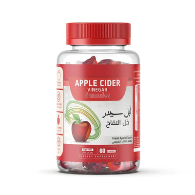 ابل سيدر خل التفاح مكمل غذائي 60 علكة Apple Cider Vinegar Gummies