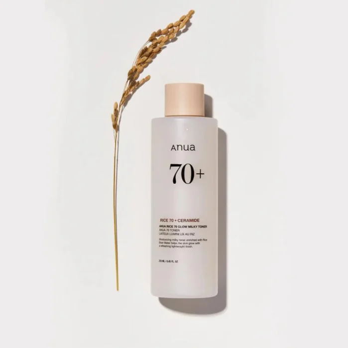 انوا تونر الارز بخلاصة السيراميد 250مل Anua Rice 70 Glow Milky Toner