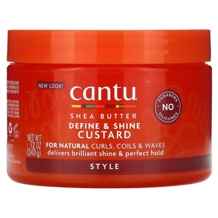كانتو كاسترد لتحديد ولمعان الشعر Cantu Define & Shine Custard