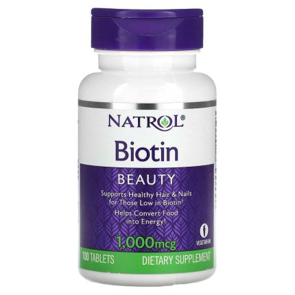 ناترول أقراص بيوتين 1000 ميكروغرام 100قرص Natrol Biotin 1000mcg