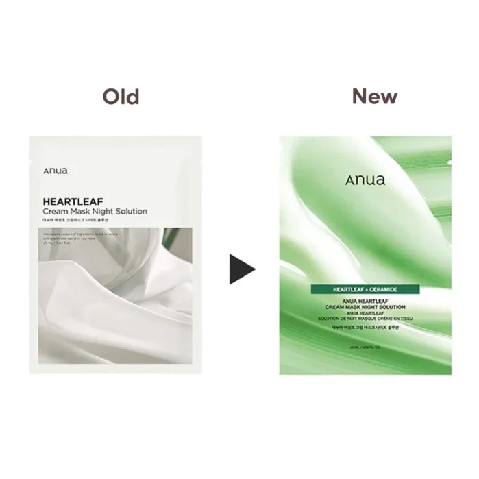 انوا قناع ليلي هارت ليف & سيراميد 25مل - Anua Heartleaf Cream Mask Night Solution