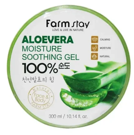 فارم ستاي جل الألوفيرا 300مل Farmstay Moisture Soothing Gel Aloe Vera