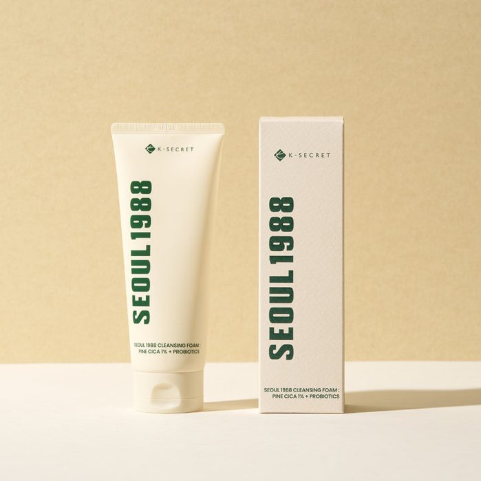 كي سيكريت غسول رغوي 150مل KSECRET SEOUL 1988 Cleansing Foam Pine Cica 1% + Probiotics