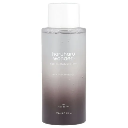 هارو هارو تونر حمض الهيالورونيك بخلاصة الأرز الأسود 150مل Haruharu Wonder Black Rice Hyaluronic Toner
