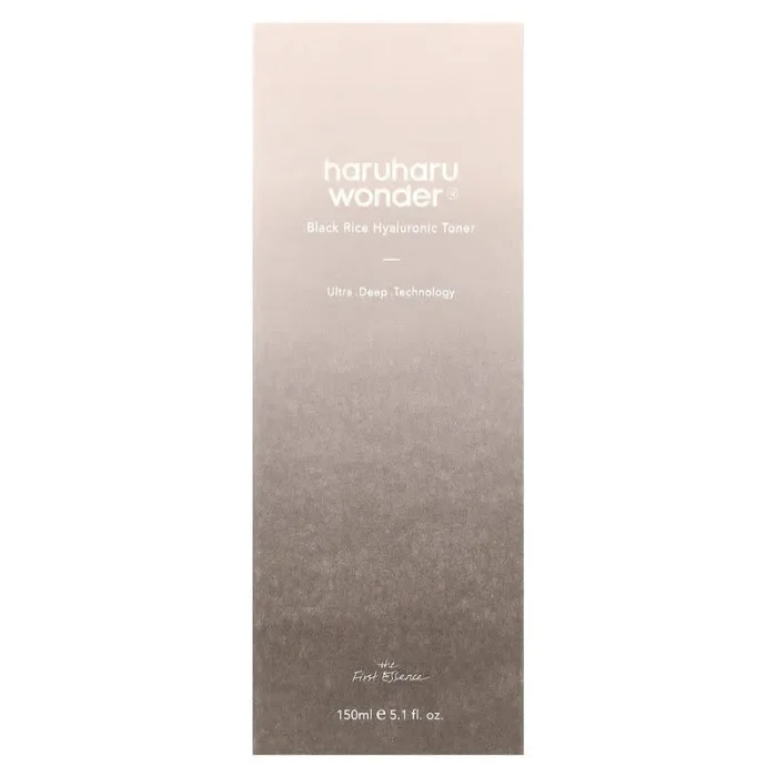 هارو هارو تونر حمض الهيالورونيك بخلاصة الأرز الأسود 150مل Haruharu Wonder Black Rice Hyaluronic Toner