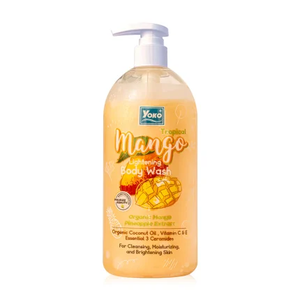 يوكو غسول الجسم بالمانجو 450مل Yoko Tropical Mango Lightening Body Wash