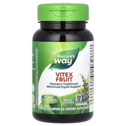 ناتشرز واي‏ كبسولات كف مريم 100كبسولة نباتية Nature's Way Vitex Fruit 400 mg 100 Vegan Capsules