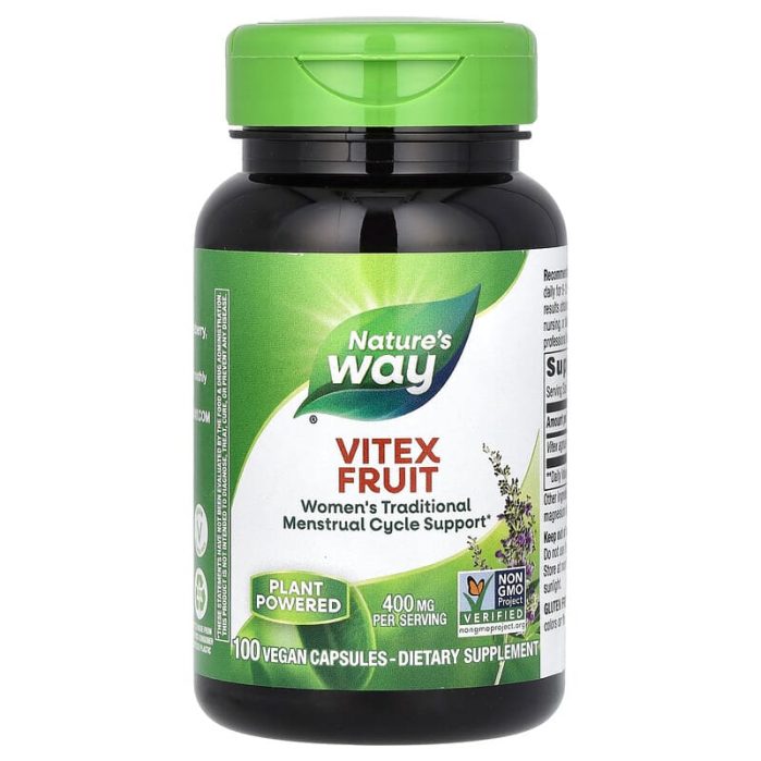 ناتشرز واي‏ كبسولات كف مريم 100كبسولة نباتية Nature's Way Vitex Fruit 400 mg 100 Vegan Capsules