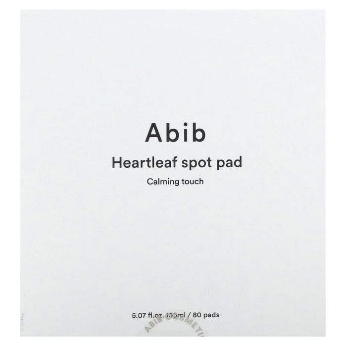 أبيب مسحات تهدئة البشرة 80 وسادة Abib Tampon anti-taches Heartleaf