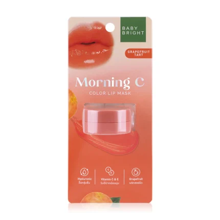 بيبي برايت قناع الشفاه خلاصة تارت الجريب فروت 3.8 جم Baby Bright Morning C Color Lip Mask