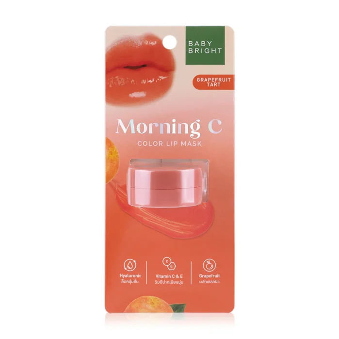 بيبي برايت قناع الشفاه خلاصة تارت الجريب فروت 3.8 جم Baby Bright Morning C Color Lip Mask