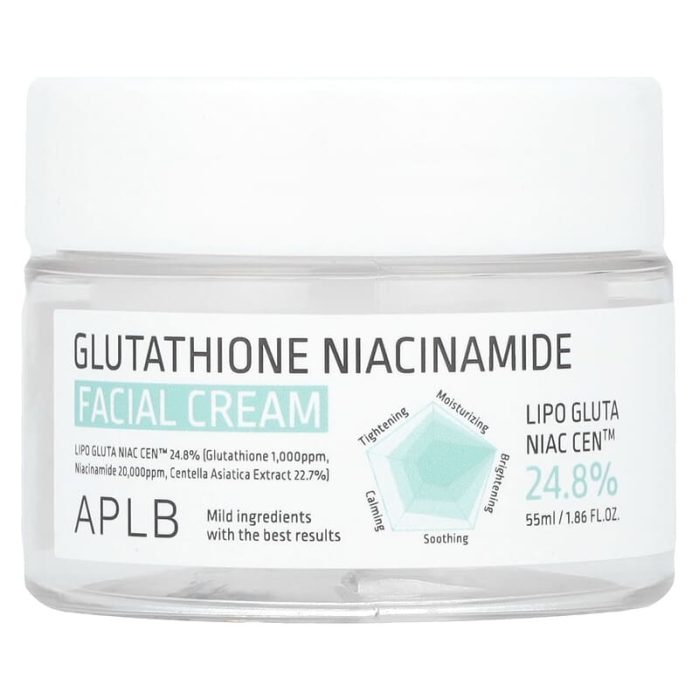 كريم للوجه بالجلوتاثيون والنياسيناميد 55مل APLB Glutathione Niacinamide facial cream