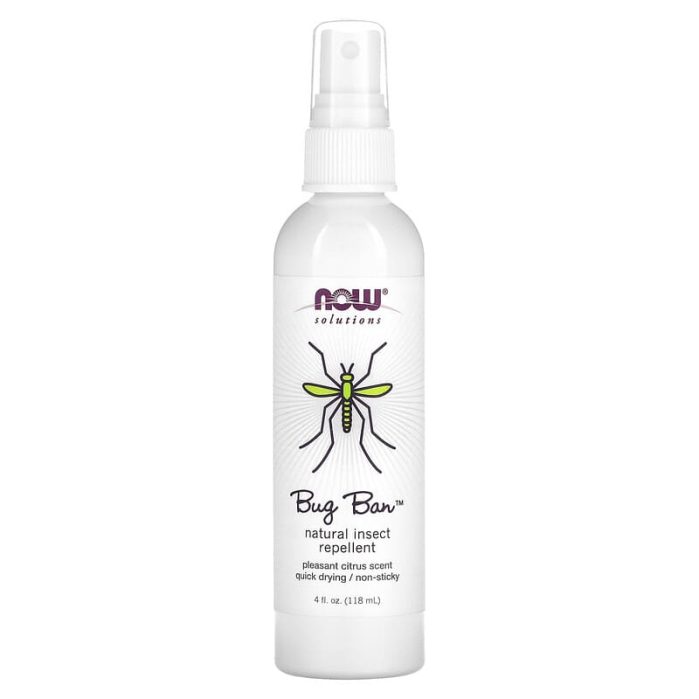 ناو طارد الحشرات باج بان 118مل NOW Foods Bug Ban Natural Insect Repellent Citrus
