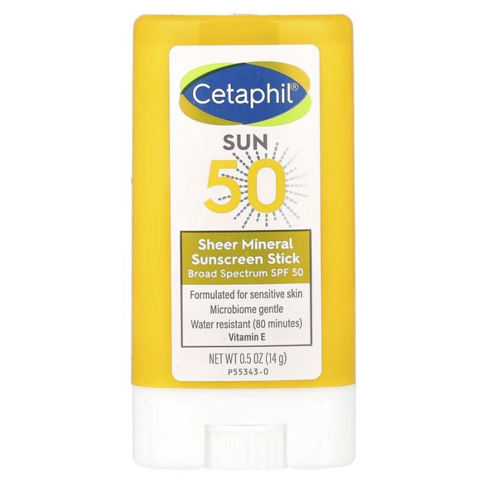 سيتافيل عصا واقي شمس معدني 14جم Cetaphil Sheer Mineral Sunscreen Stick