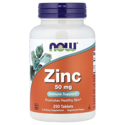 ناو فودز‏ زنك 50 ملجم 250 قرص NOW Foods Zinc 50 mg 250 Tablets