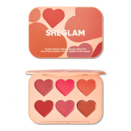 شيجلام باليت بلاشر كريمي احمر خدود SHEGLAM Flush Crush Cream Blush Palette