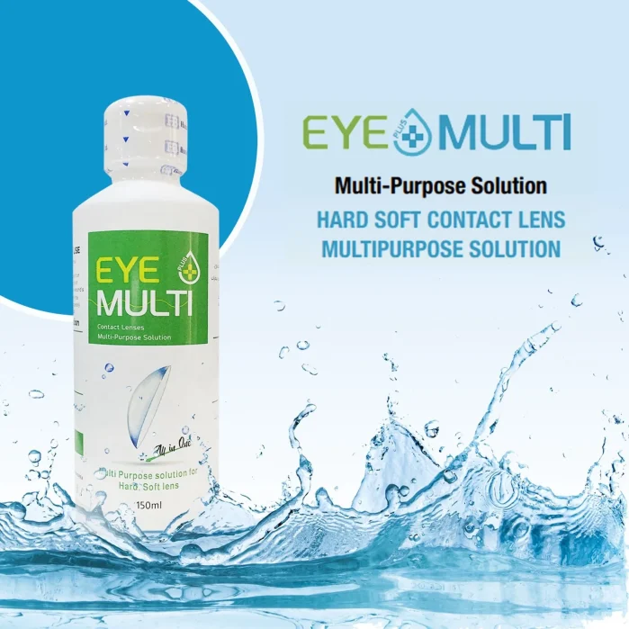اي مالتي بلس محلول متعدد الاستخدامات للعدسات 150مل Eye Plus Multi-Purpose Lense Liquid Solution 150ml