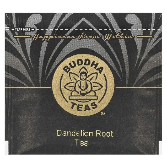 بودا تيز‏ شاي أعشاب عضوي جذور الهندباء خال من الكافيين 18 كيس Buddha Teas Organic Herbal Tea Dandelion Root