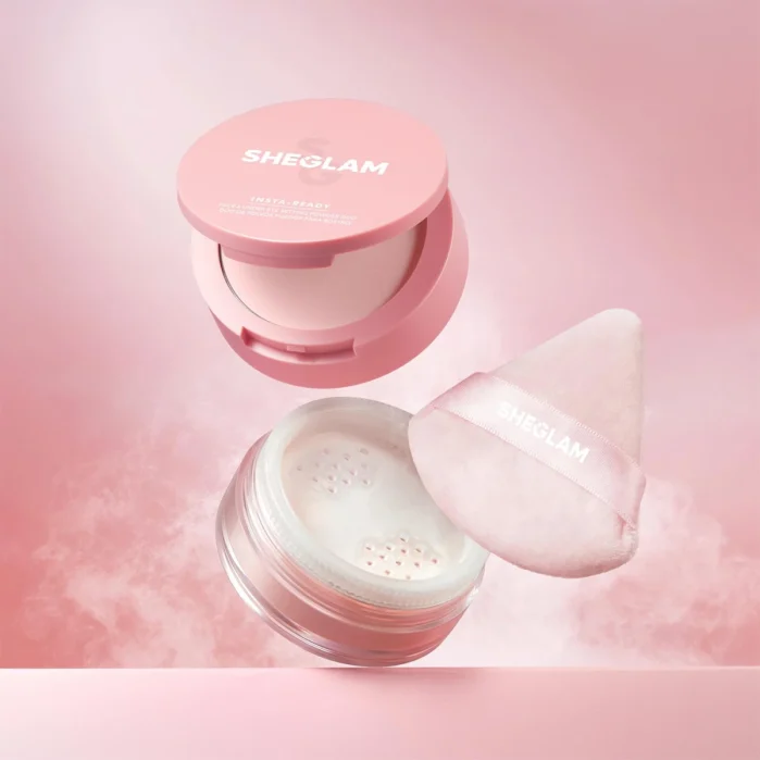 شيجلام بودرة ثنائية للوجه وتحت العين إنستا ريدي SHEGLAM Insta-Ready Face & Under Eye Setting Powder Duo