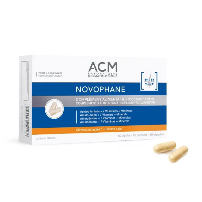 كبسولات ACM Novophane للشعر والأظافر 60 كبسولة