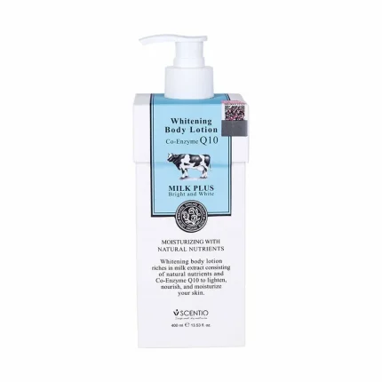 لوشن تفتيح الجسم بالحليب 400مل SCENTIOQ10 Brightening Body Lotion 400 ml Milk