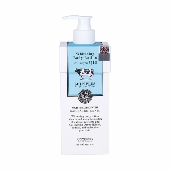 لوشن تفتيح الجسم بالحليب 400مل SCENTIOQ10 Brightening Body Lotion 400 ml Milk