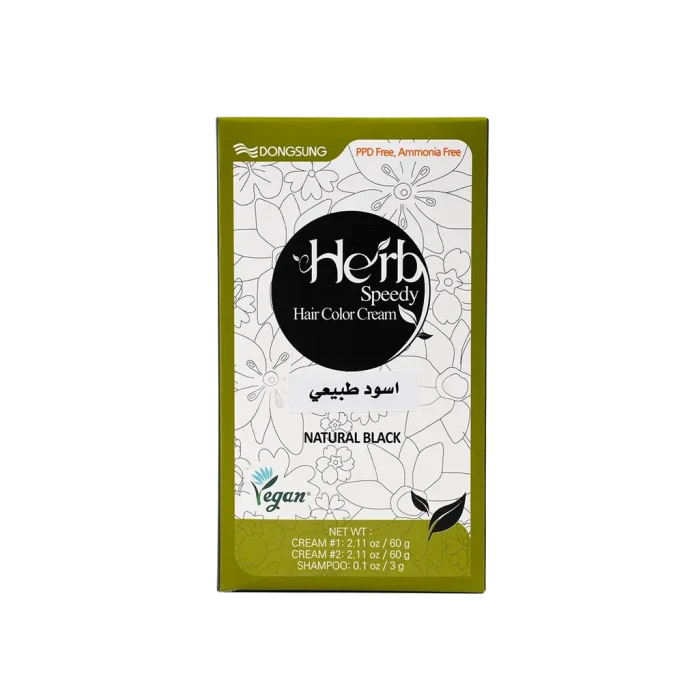 هيرب سبيدي كريم صبغة الشعر- أسود طبيعي Herb Speedy Hair Color Cream-Natural Black